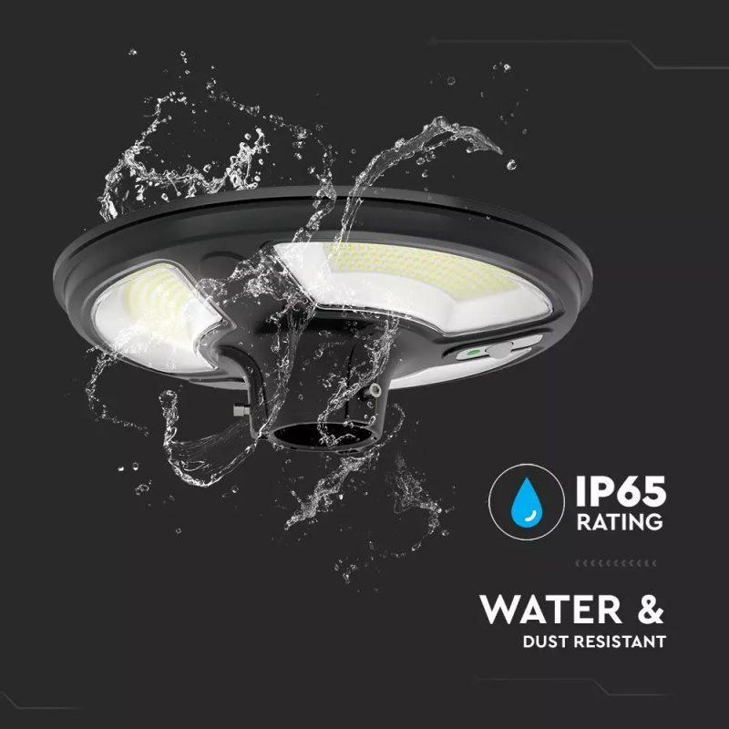 V-TAC Lampada Solare a palo LED da giardino 10W con Sensore di movimento, Telecomando e timer IP65 4000K V-TAC Lampada Solare a palo LED da giardino 10W con Sensore di movimento, Telecomando e timer IP65 4000K